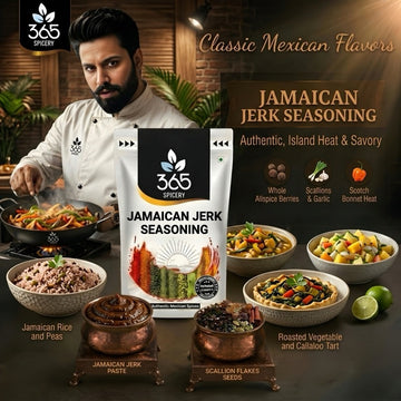 JAMAICAN JERK SEASONING | Bold Spicy Blend for Grills & Snacks | Vegan | Natural Ingredients | 365 Spicery