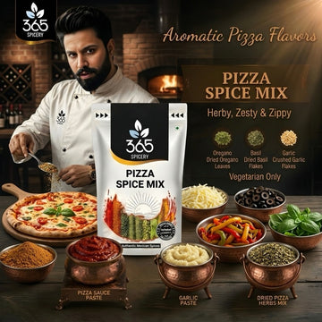 PIZZA SPICE MIX | Savoury Herb Blend for Italian Snacks | Gluten-Free | No Artificial Flavours | 365 Spicery