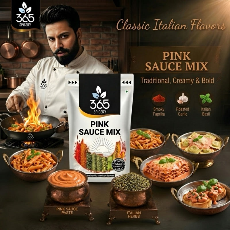 PINK SAUCE MIX | Creamy Tomato Herb Blend | No Artificial Colours | Premium Quality | 365 Spicery