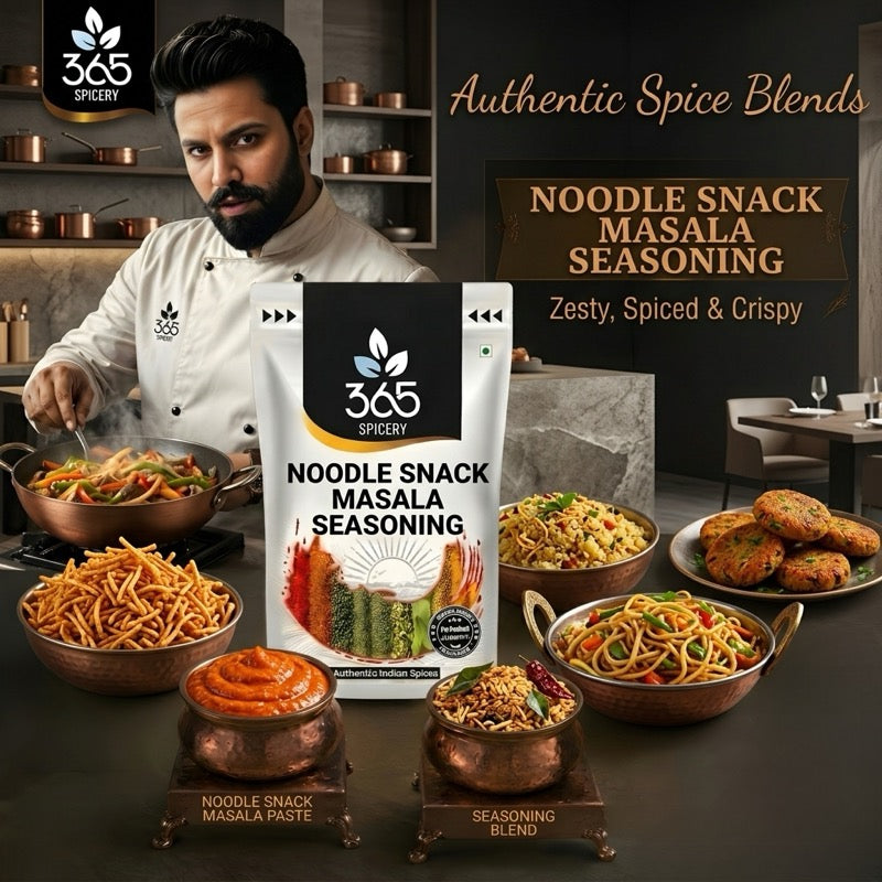 NOODLE SNACK MASALA SEASONING | Savory Instant Spice Blend | Natural Ingredients | 365 Spicery