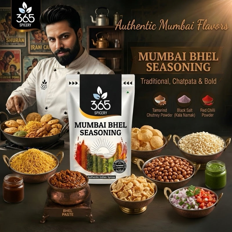MUMBAI BHEL SEASONING | Tangy Street Food Classic | No Artificial Colours | Vegan | 365 Spicery