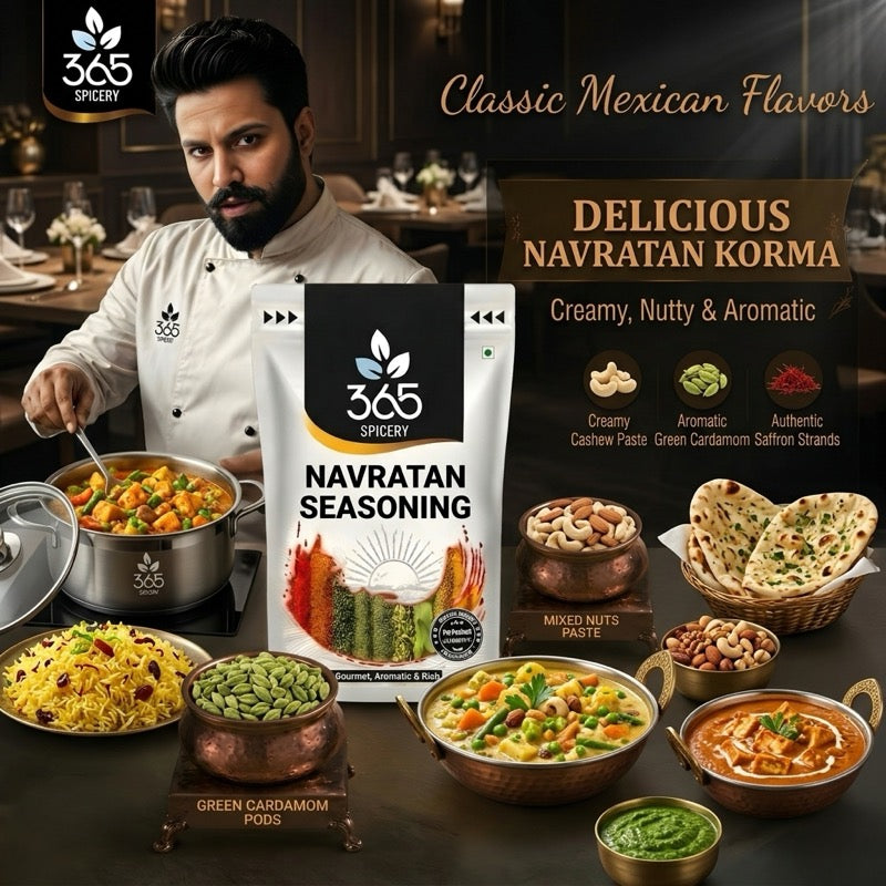 NAVRATAN SEASONING | Traditional Multi-Spice Blend | Premium Quality | Vegan | 365 Spicery