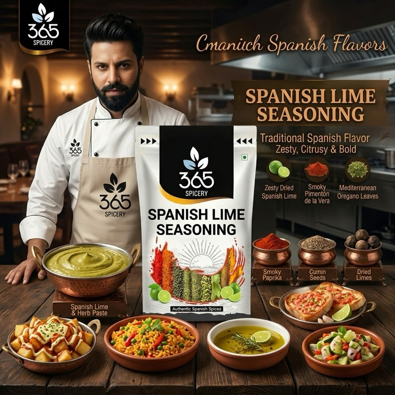 SPANISH LIME SEASONING | Citrusy Grill & Snack Rub | Gluten-Free | No MSG | 365 Spicery