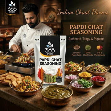 PAPDI CHAT SEASONING | Classic Tangy Street Food Mix | Natural Ingredients | Vegan | 365 Spicery