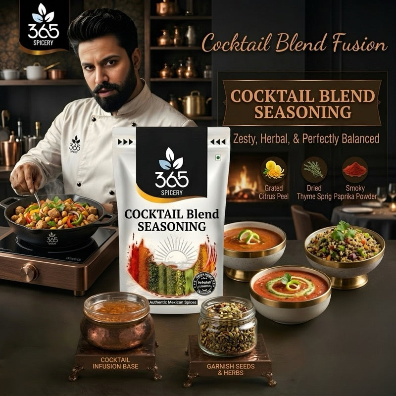 COCKTAIL BLEND SEASONING | Tangy Party Snack Spice | Gluten-Free | No Artificial Flavours | 365 Spicery