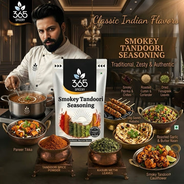 Jain Tandoori Chat Seasoning | No Onion No Garlic | Jain-Friendly | Natural Ingredients | Grill | 365 Spicery