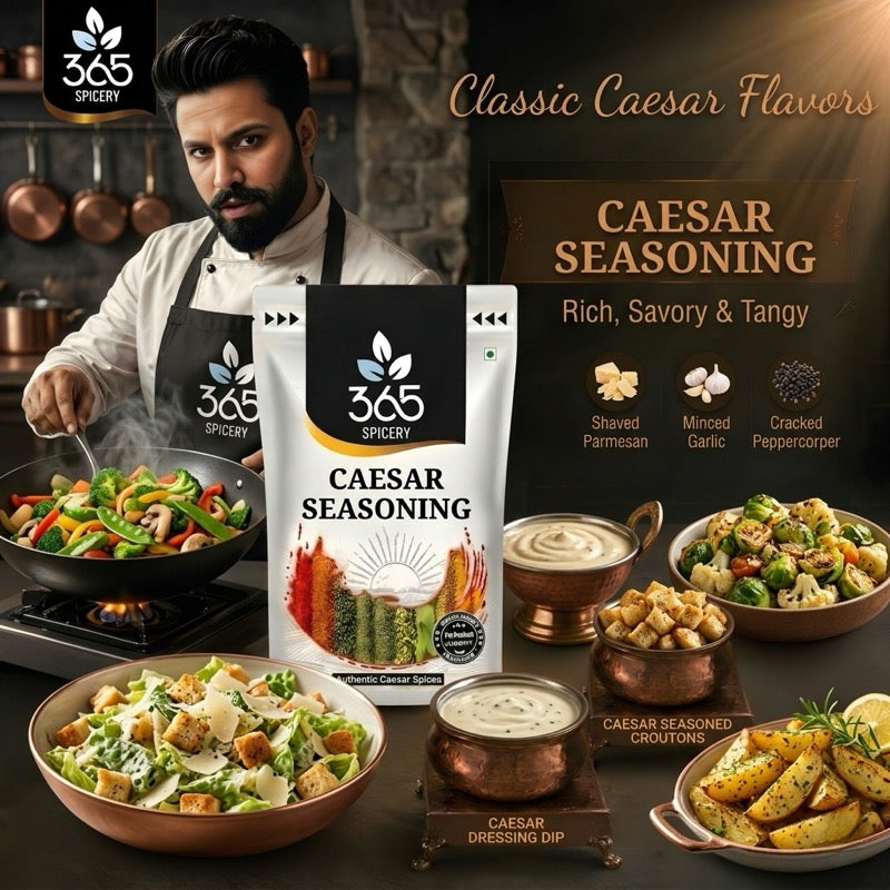 CAESAR SEASONING | Creamy Herb Salad Spice | Vegan | Gluten-Free | No Artificial Flavours | 365 Spicery