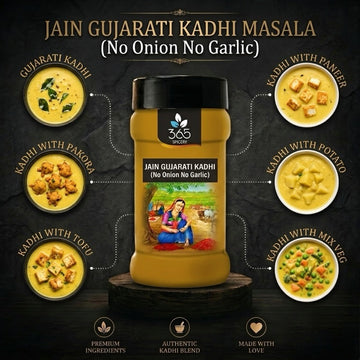 Jain Gujarati Kadhi Masala | No Onion No Garlic | Jain-Friendly | No Artificial Colours | Pure | 365 Spicery