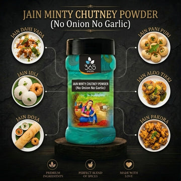 Jain Vada Pav Chutney Powder | No Onion No Garlic | Jain-Friendly | No Artificial Colours | Street Food | 365 Spicery