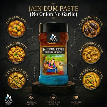 JAIN DUM PASTE (No Onion No Garlic) | Traditional Slow-Cook Base | Vegan | No Artificial Flavours | 365 Spicery