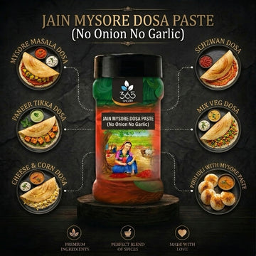 Jain Mysore Dosa Paste (No Onion No Garlic Paste) | Authentic South Indian Spread | Vegan | 365 Spicery