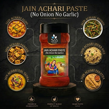 JAIN ACHARI PASTE (No Onion No Garlic) | Tangy Indian Pickle Base | Vegan | No Preservatives | 365 Spicery