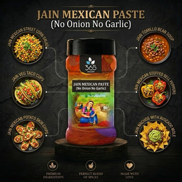 JAIN MEXICAN PASTE (No Onion No Garlic) | Zesty Vegan Marinade | Natural Ingredients | No MSG | 365 Spicery