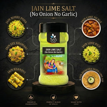 Jain Lime Salt | No Onion No Garlic | Jain-Friendly | Vegan | Zesty Natural Ingredients | 365 Spicery