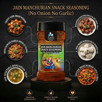 Jain Manchurian Snack Seasoning | No Onion No Garlic | Jain-Friendly | No Artificial Colours | Indo-Chinese | 365 Spicery