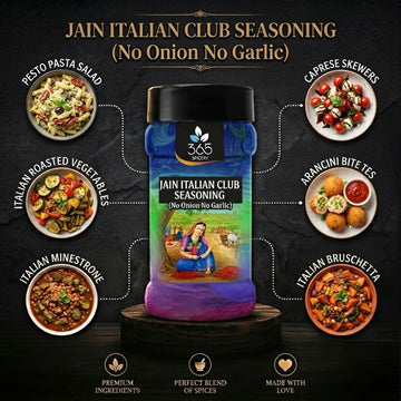 Jain Italian Club Seasoning | No Onion No Garlic | Jain-Friendly | Natural Ingredients | For Pasta | 365 Spicery