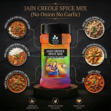 Jain Creole Spice Mix | No Onion No Garlic | Jain-Friendly | Bold Southern Flavour | Vegan | 365 Spicery