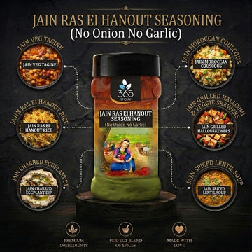 Jain Ras El Hanout | No Onion No Garlic | Jain-Friendly | Moroccan Spice Blend | Premium | 365 Spicery
