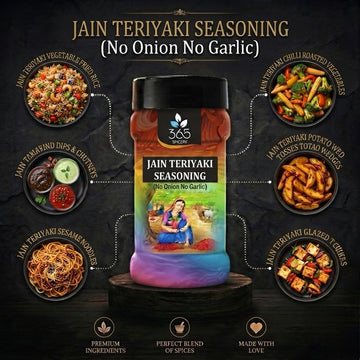 Jain Teriyaki Seasoning | No Onion No Garlic | Jain-Friendly | Asian Stir-fry | No MSG | 365 Spicery