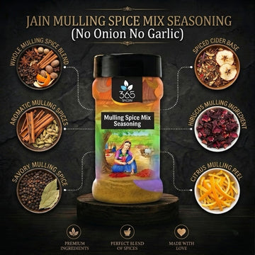 Jain Mulling Spice Mix | Warm Aromatic Blend | No Onion No Garlic | No Artificial Flavours | 365 Spicery