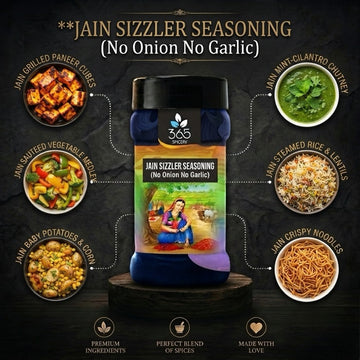 Jain Sizzler Seasoning | Professional Restaurant Blend | No Onion No Garlic | No MSG | Jain-Friendly | 365 Spicery