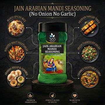 Jain Arabian Mandi Seasoning | No Onion No Garlic | Jain-Friendly | Vegan | For Grills & Rice | 365 Spicery