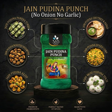 Jain Pudina Punch | No Onion No Garlic | Jain-Friendly | Natural Ingredients | For Street Food | 365 Spicery