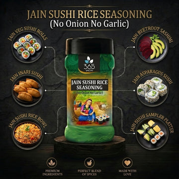Jain Sushi Rice Seasoning Mix | No Onion No Garlic | Jain-Friendly | No Artificial Flavours | Vegan | 365 Spicery