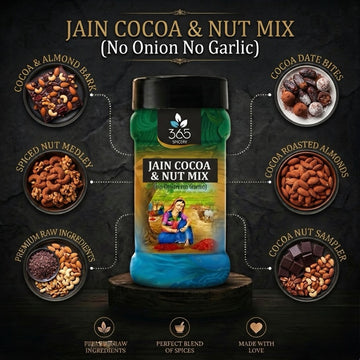 Jain Cocoa & Nut Mix | No Onion No Garlic | Jain-Friendly | Natural Ingredients | For Sweet Snacks | 365 Spicery