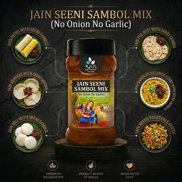 Jain Seeni Sambol Mix | No Onion No Garlic | Jain-Friendly | Vegan | Sweet & Spicy Traditional Mix | 365 Spicery
