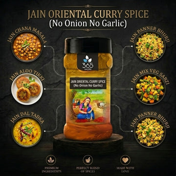 Jain Oriental Curry Spice | No Onion No Garlic | Jain-Friendly | No MSG | Authentic Asian Aromatics | 365 Spicery