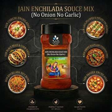 Jain Enchilada Sauce Mix | No Onion No Garlic | Jain-Friendly | Natural Ingredients | Authentic Flavor | 365 Spicery