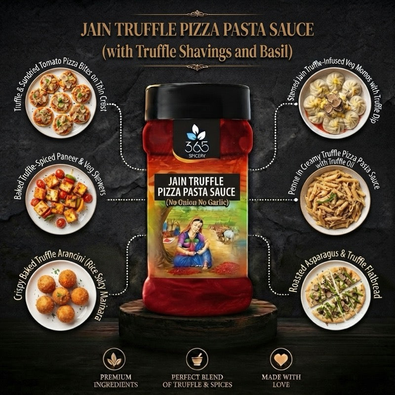 Truffle Pizza Pasta Sauce Powder Mix | No Onion No Garlic | Jain-Friendly | Gourmet Flavour | No Artificial Flavours | 365 Spicery