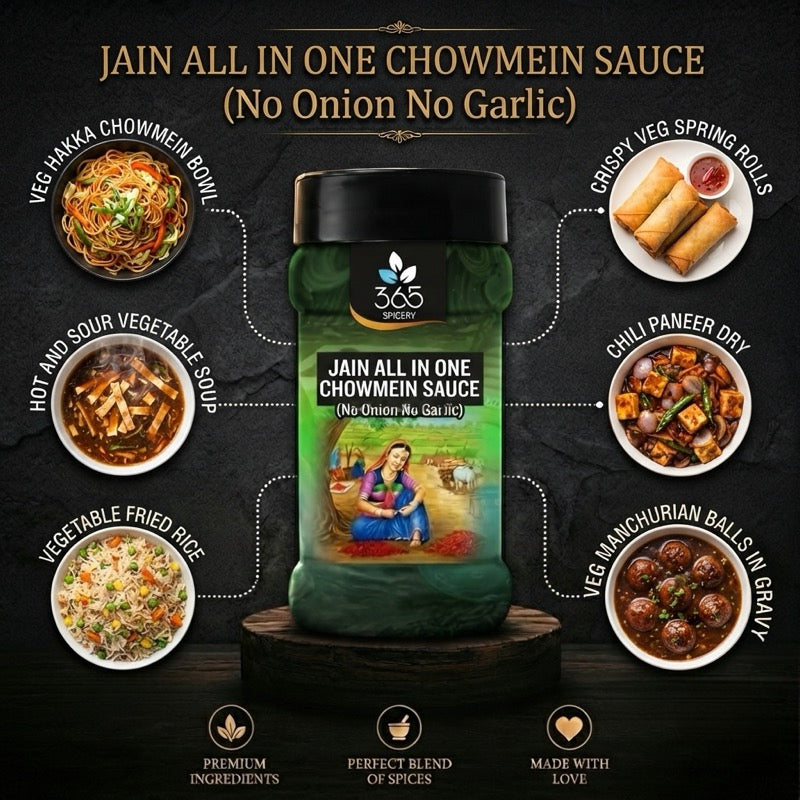 All Purpose Stir Fry Sauce | Jain-Friendly No Onion No Garlic | Gluten-Free | Premium Quality | 365 Spicery
