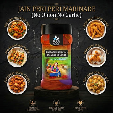 Piri Piri Marinade | No Onion No Garlic | Jain-Friendly | Spicy & Tangy | For Jain Snacks | 365 Spicery