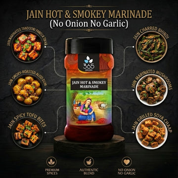 Hot N Smoky Marinade | No Onion No Garlic | Jain-Friendly | For BBQ & Grills | Natural | 365 Spicery