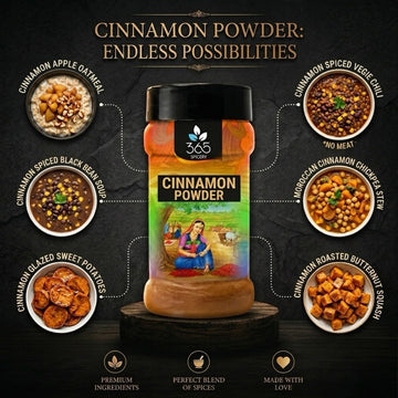 Cinnamon Powder | Dalchini | Warm Aromatic Spice | No Artificial Flavours | Vegan | 365 Spicery