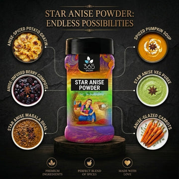 Star Anise Powder | Exotic Aromatic Spice | Premium Culinary Ingredient | Vegan | Natural | 365 Spicery