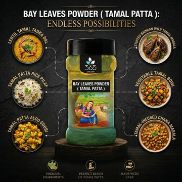 Bay Leaves Powder | Tamal Patta | Aromatic Herb for Curries | Gluten-Free | Natural | 365 Spicery