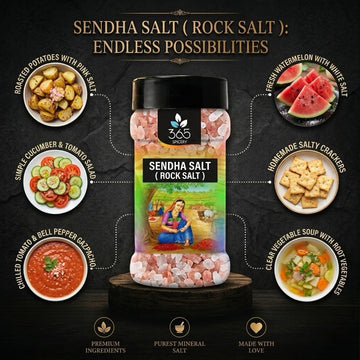 Sendha Salt (Rock Salt) | Pure Mineral Rich Crystals | Natural Source | 365 Spicery