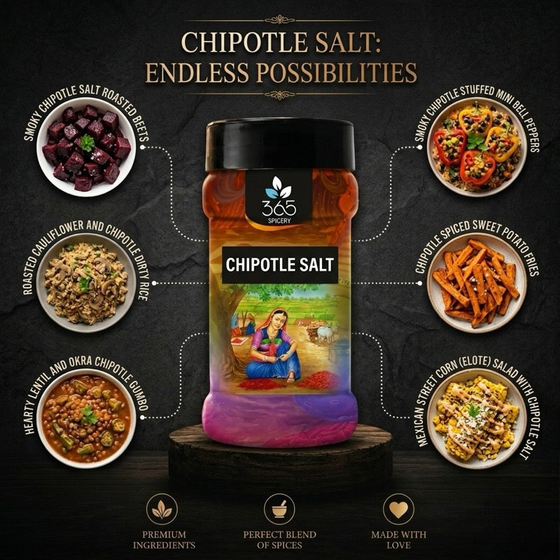 Chipotle Salt | Smoky Mexican Chilli Blend | Premium Quality | No MSG | 365 Spicery