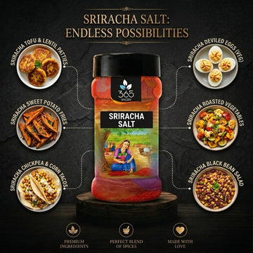 Sriracha Salt | Spicy Chilli Infusion | Premium Quality Ingredients | Vegan | 365 Spicery