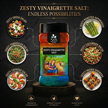 Zesty Vinaigrette Salt | Tangy Salad Seasoning | Natural Ingredients | Vegan | 365 Spicery