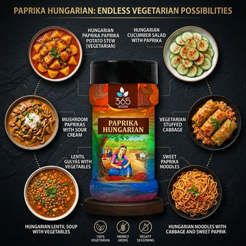 Paprika Hungarian | Premium Sweet Spice for BBQ | Natural & Gluten-Free | 365 Spicery