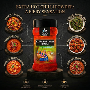 Extra Hot Chilli Powder | Extreme Spice for Bold Recipes | Premium Quality | 365 Spicery