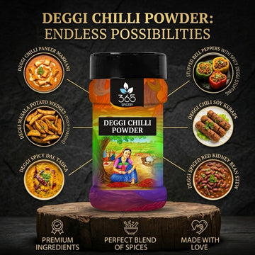 Deggi Chilli Powder | Vibrant Color for Authentic Curries | Natural Ingredients | 365 Spicery