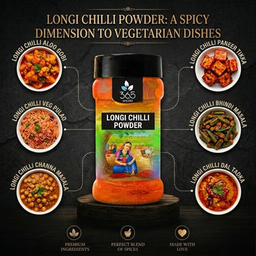 Longi Chilli Powder | Sharp Heat for Spicy Recipes | Premium Quality | Gluten-Free | 365 Spicery