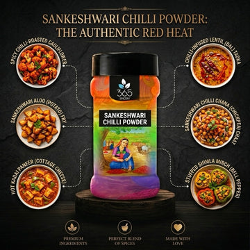 Sankeshwari Chilli Powder | Bold Spice for Authentic Gravies | Vegan | No Artificial Colours | 365 Spicery