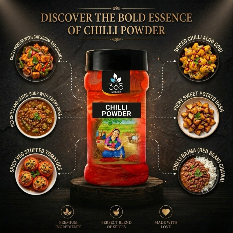 Chilli Powder Karam Pudi | Traditional Spice Blend for Gravies | Premium Quality | 365 Spicery
