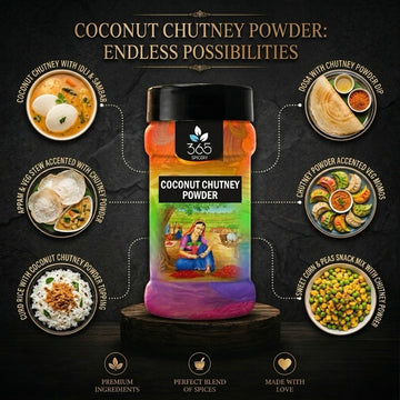 Coconut Chutney Powder | Traditional South Indian Staple | Gluten-Free | Vegan | 365 Spicery
